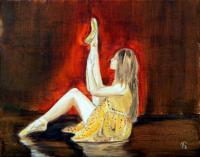 Original Oil Paintings - Warm Up - Oil On Canvas